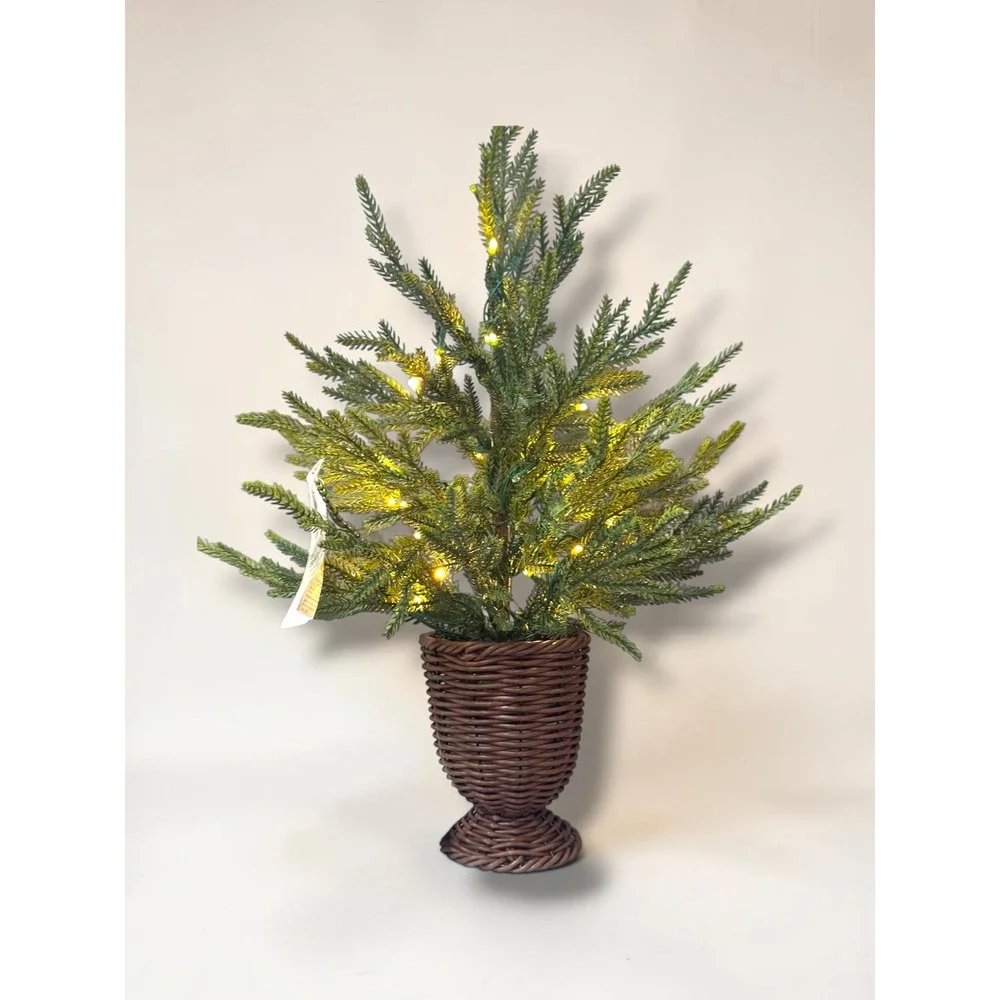 My Texas House 2' Pre-Lit Norfolk Pine Christmas Tree 30 Twinkle LEDs 2026